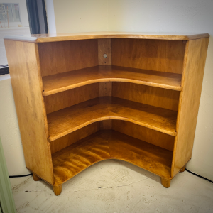 Heywood Wakefield M 322 Corner Wheat Bookcase