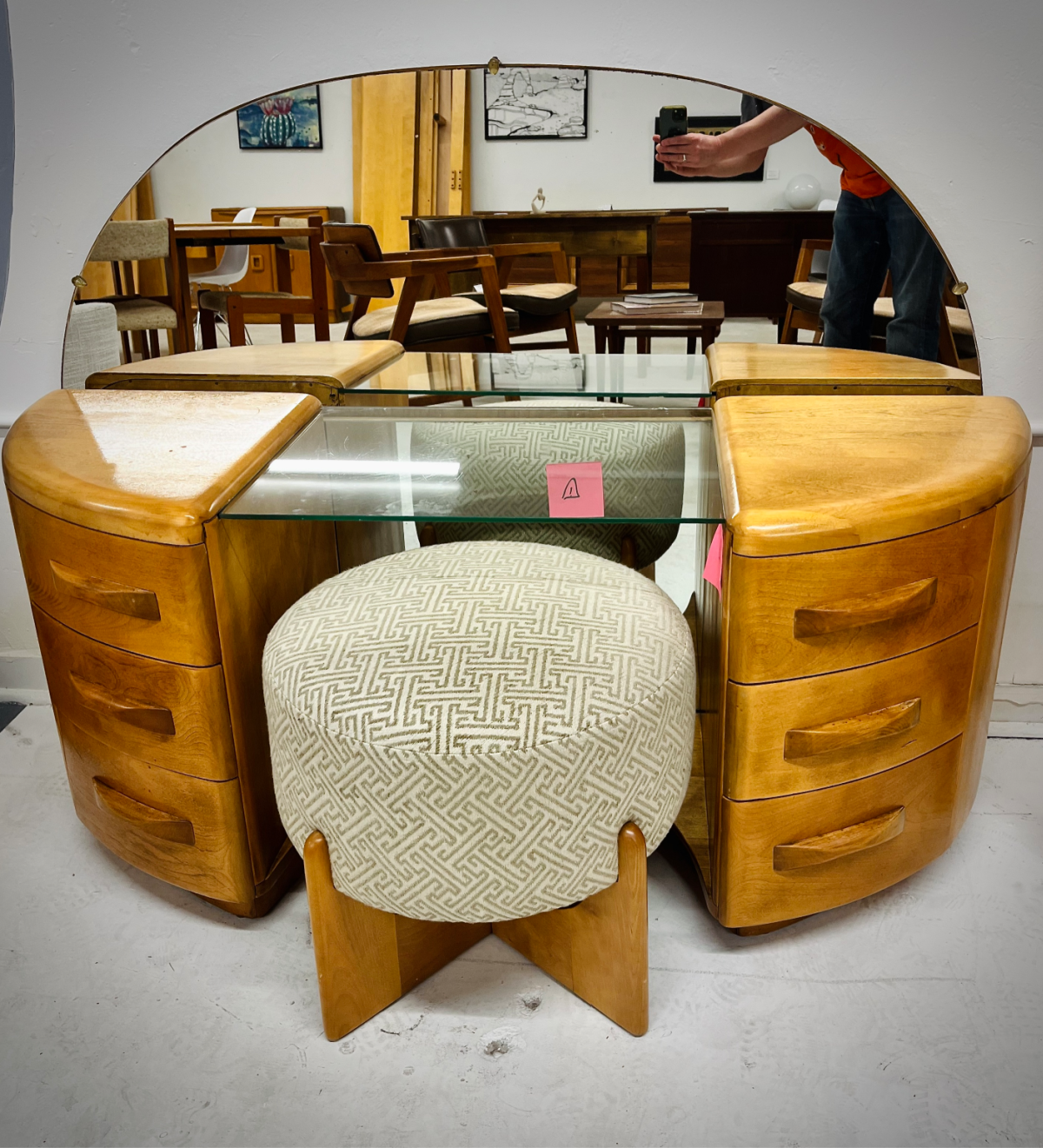 Heywood Wakefield Wheat Vanity C 3926 from Niagara Series
