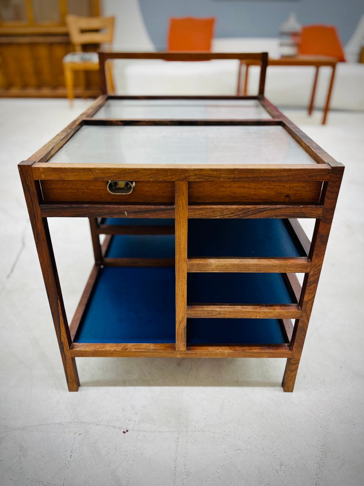 Danish Rosewood Service Cart Designed by Bodil Kjær - Image 2