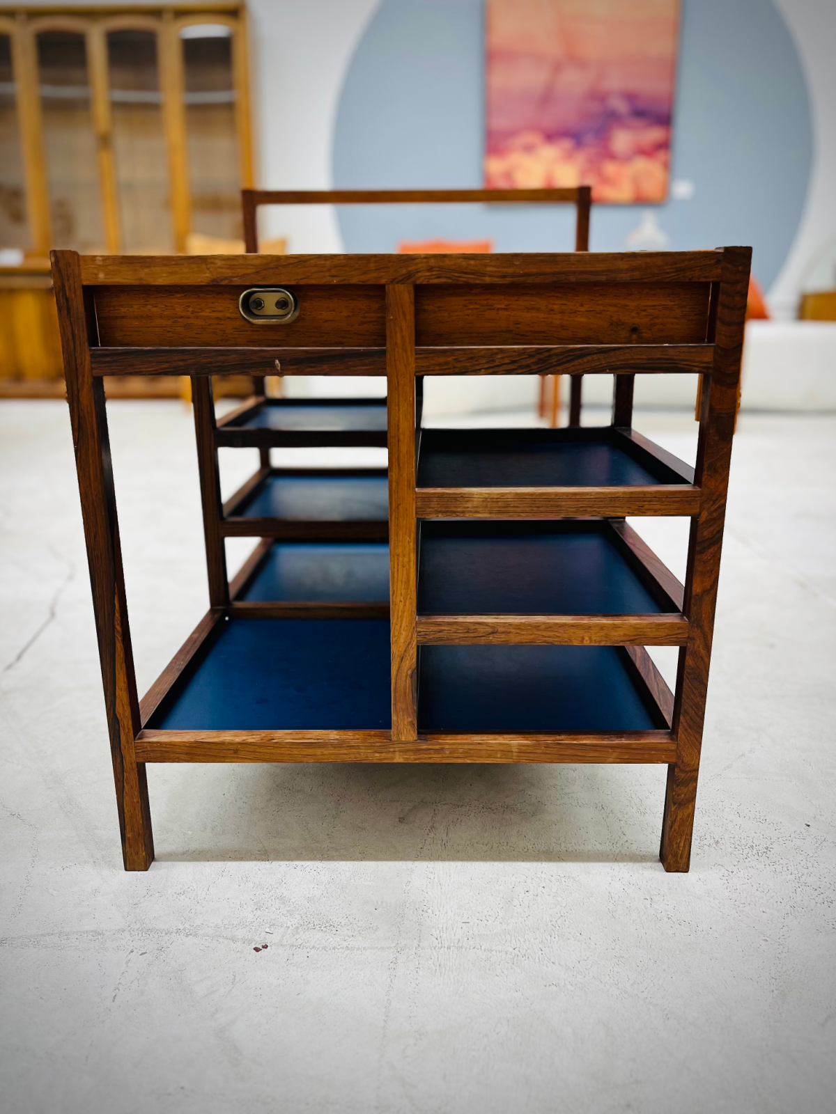 Danish Rosewood Service Cart Designed by Bodil Kjær - Image 3