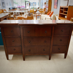 Tamarack 9-Drawer Cherry Brown Dresser