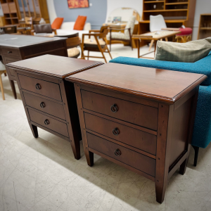 Tamarack 3-Drawer Cherry Brown Nightstands (2)