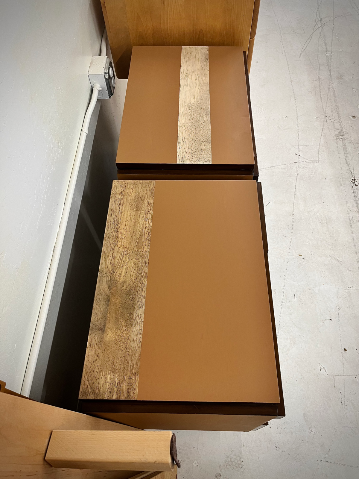 Refinished San Diego Nightstands with Rubberwood in Walnut Stain - Image 6