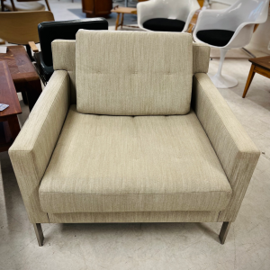 Coalesse Millbrae Lifestyle Light Gray Wool Lounge Chairs